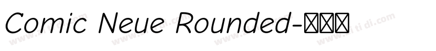 Comic Neue Rounded字体转换